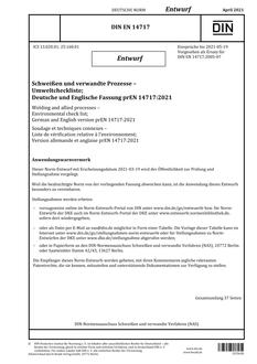 DIN EN 14717 - DRAFT