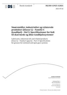 DANSK DS/ISO 12925-3