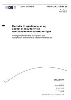 DANSK DS/ISO/IEC GUIDE 68