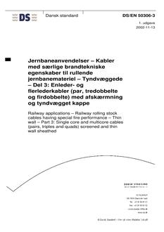 DANSK DS/EN 50306-3