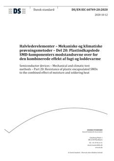 DANSK DS/EN IEC 60749-20