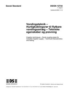 DANSK DS/EN 12734