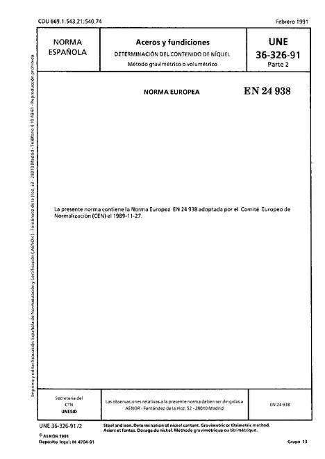 AENOR UNE 36326-2