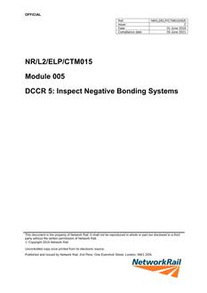 NR NR/L2/ELP/CTM015/005 ISSUE 2