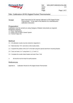 NR NR/L3/MTC/ME0201/CAL306 ISSUE 1