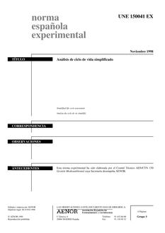 AENOR UNE 150041 EX