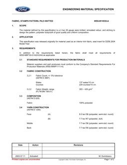 FORD WSS-M1H930-A