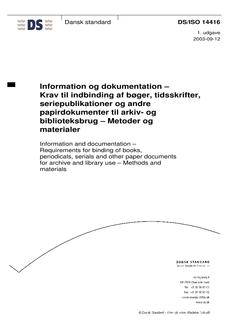 DANSK DS/ISO 14416
