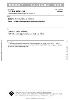 CEI EN 50342-1