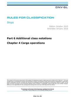 DNV DNVGL-RU-SHIPS PART 6 CHAPTER 4