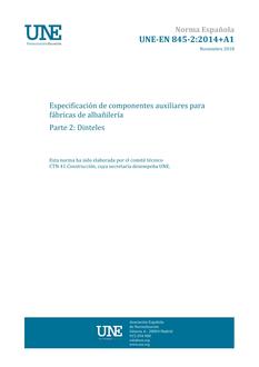 AENOR UNE-EN 845-2+A1