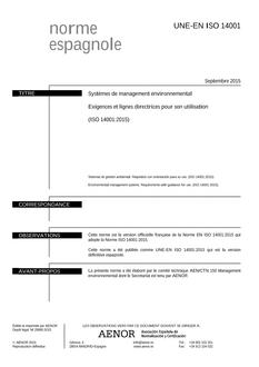 AENOR UNE-EN ISO 14001