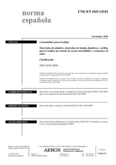 AENOR UNE-EN ISO 14343