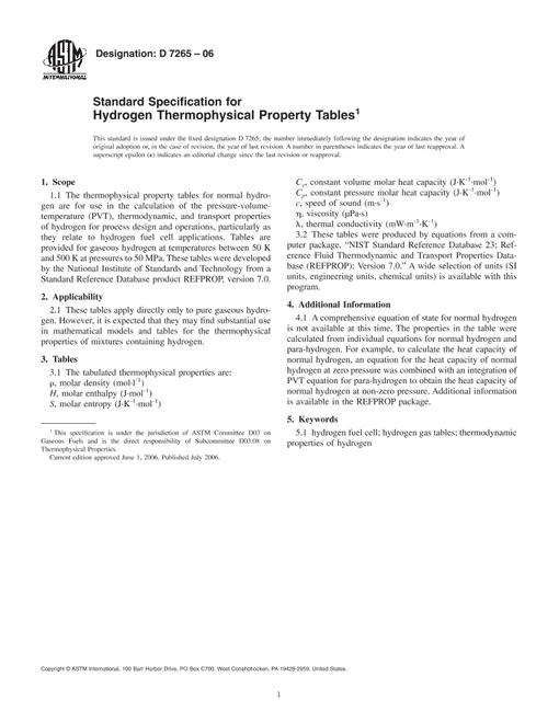 ASTM D7265-06
