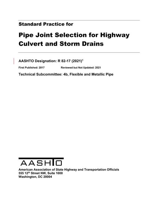 AASHTO R 82-17 (2021)