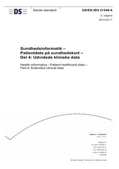 DANSK DS/EN ISO 21549-4
