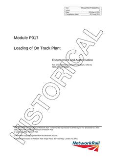 NR NR/L2/RMVP/0200/P017 ISSUE 2