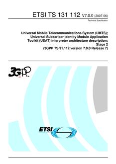 ETSI TS 131 112
