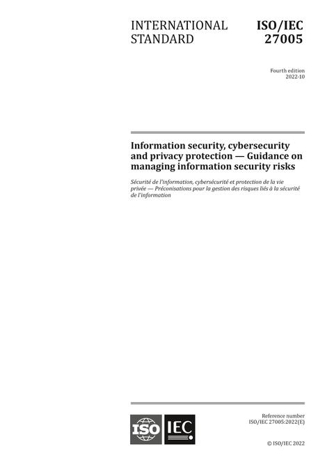 ISO/IEC 27005:2022