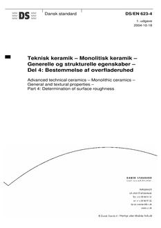 DANSK DS/EN 623-4