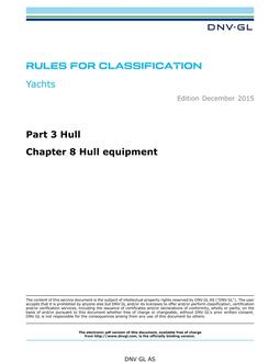 DNV DNVGL-RU-YACHT PART 3 CHAPTER 8
