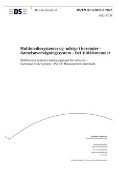 DANSK DS/EN IEC 63033-3