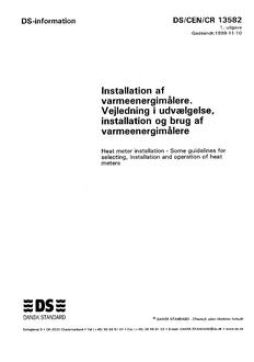 DANSK DS/CEN/CR 13582