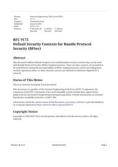 IETF RFC 9173