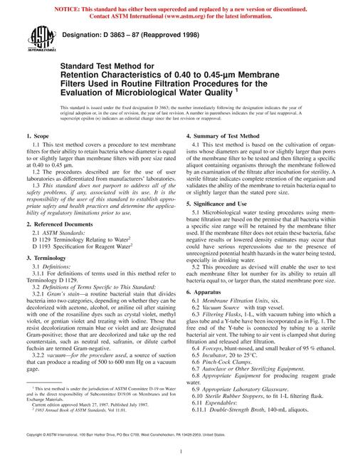 ASTM D3863-87(1998)