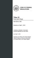 CFR 21CFR 500-599