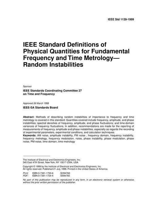 IEEE 1139-1999