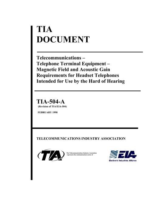 TIA TIA-504-A