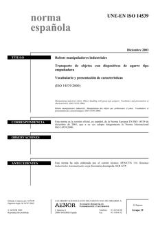 AENOR UNE-EN ISO 14539