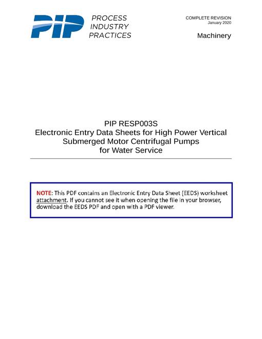 PIP RESP003S EEDS
