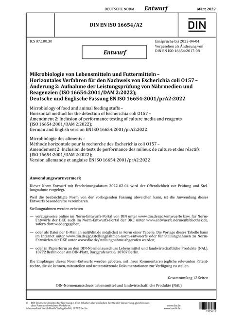 DIN EN ISO 16654/A2 - DRAFT