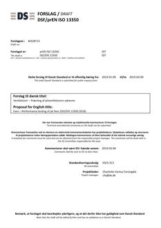 DANSK DSF/PREN ISO 13350