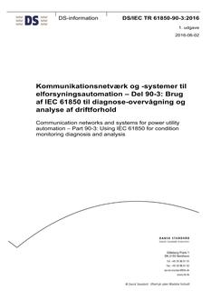 DANSK DS/IEC TR 61850-90-3
