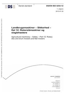DANSK DS/EN ISO 4254-12