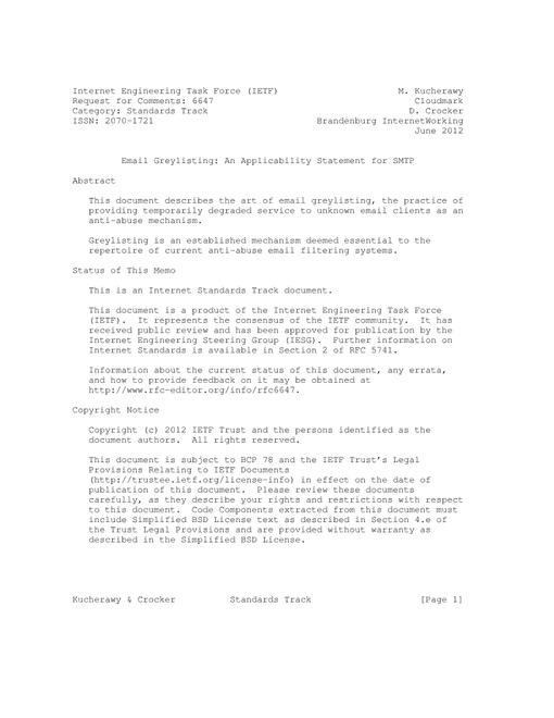 IETF RFC 6647