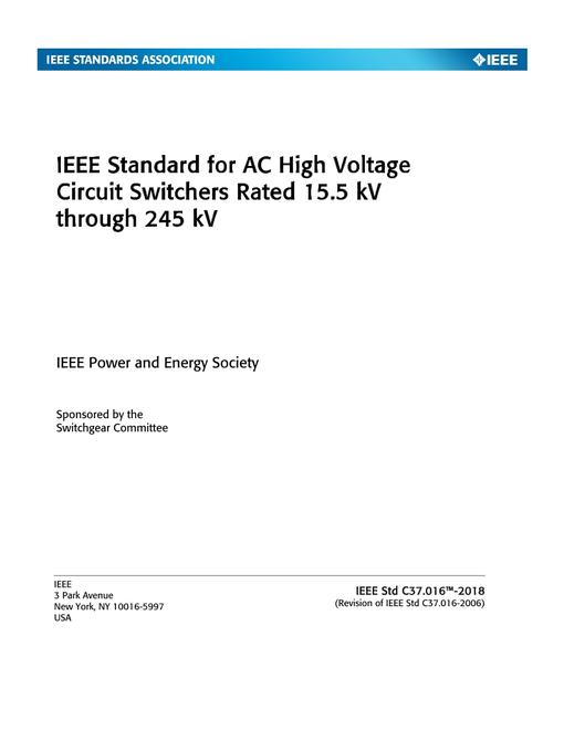IEEE C37.016-2018