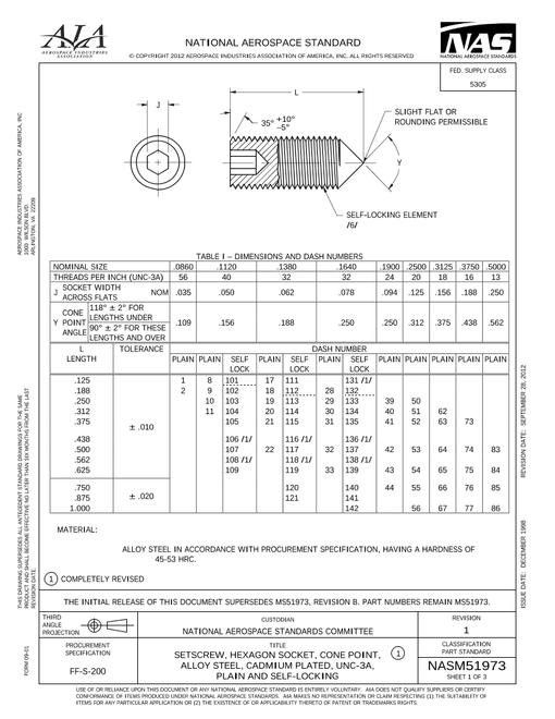 AIA NASM51973