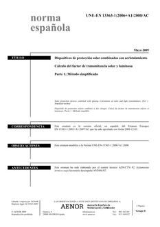 AENOR UNE-EN 13363-1+A1