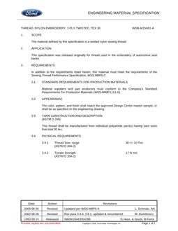 FORD WSB-M15H61-A