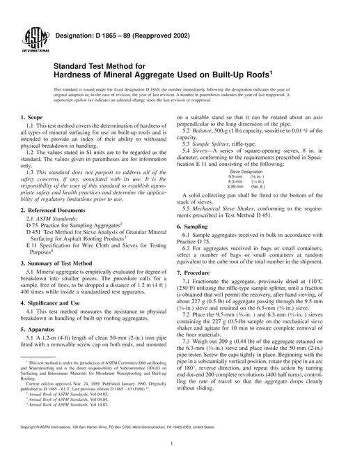 ASTM D1865-89(2002)