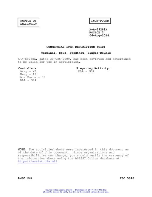 CID A-A-59288A Notice 2 - Validation 2