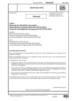 DIN EN ISO 19076 - DRAFT
