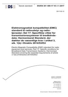 DANSK DS/EN 301 489-17 V3.1.1