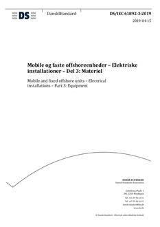 DANSK DS/IEC 61892-3