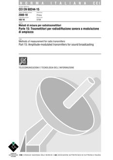 CEI EN 60244-15