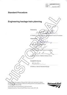 NR NR/SP/MTC/PL0131 ISSUE 1